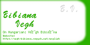 bibiana vegh business card